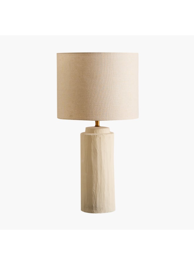 Home Box Ceramic Table Lamp with Linen Shade - For Home - Image 5